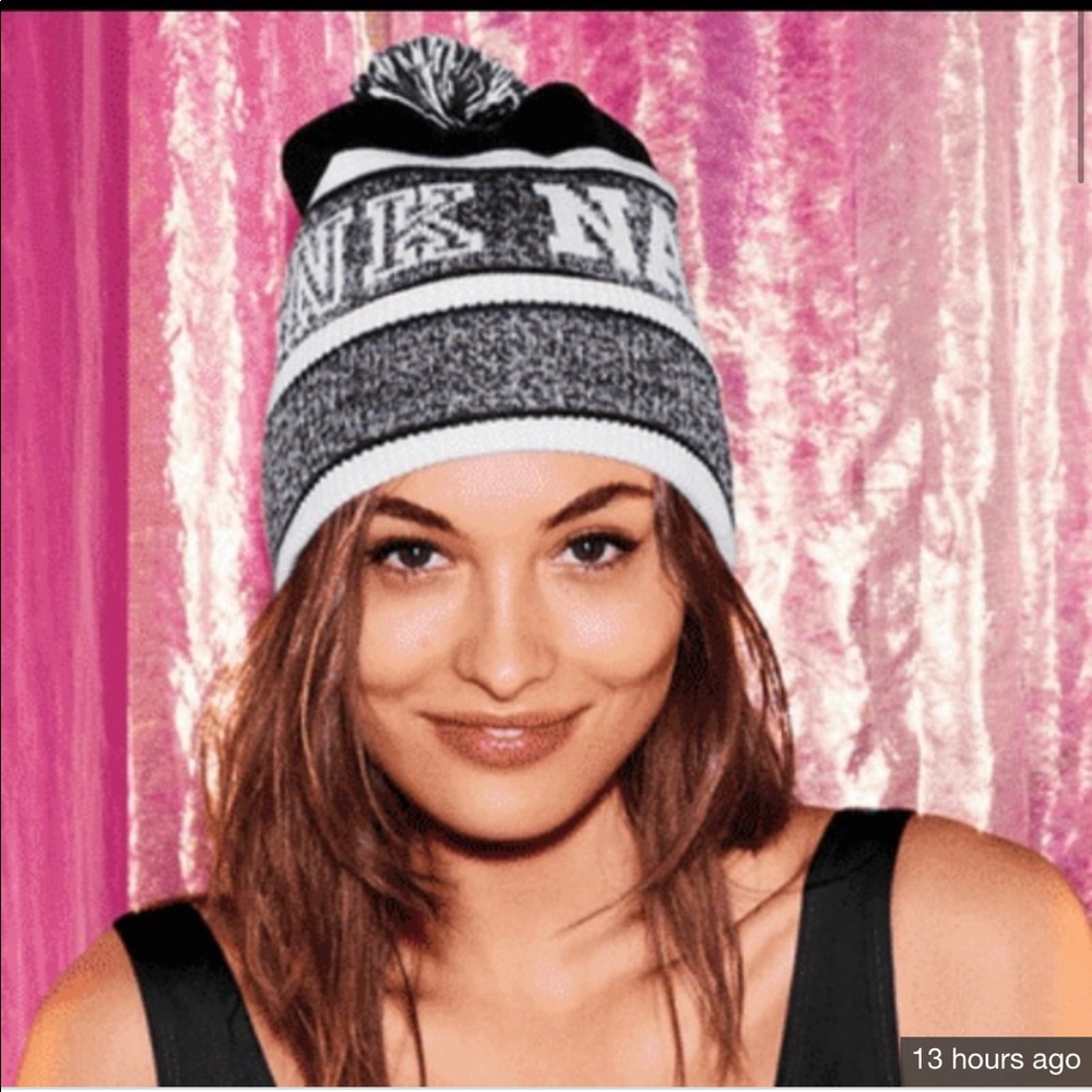 Pink Victoria’s Secret Beanie